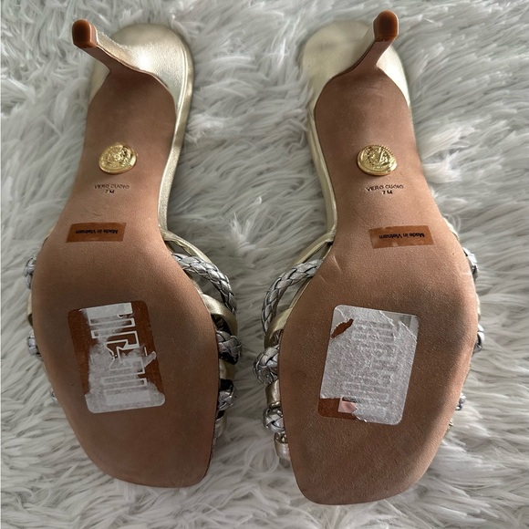 Veronica Beard Women's Misa Knot-Front Heel Sandals Shoes Sz 7‎ - Picture 9 of 10